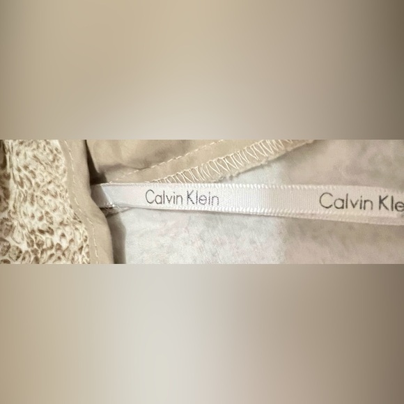 Calvin Klein Snake Skin Print beige Capri Pants size 16 - Picture 6 of 8
